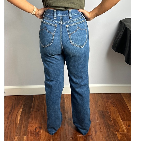 Wrangler Jeans Vintage 70s High Waist Denim Classic Western Style Womens 27x34 - Picture 1 of 9